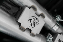 Load image into Gallery viewer, MBRP 2021 Ram TRX 6.2 S/C 3in Catback Dual Rear Carbon Fiber Tips(Race)- T304 exhaust close-up