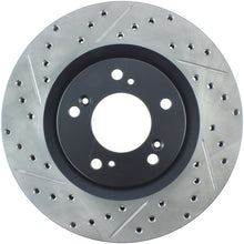 Load image into Gallery viewer, StopTech 00-09 S2000 Slotted &amp; Drilled Right Front Rotor by DTX Performance for high performance brakes and brake upgrades