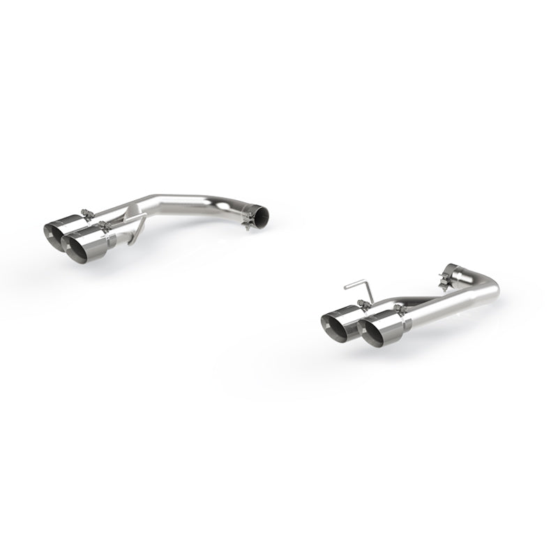 MBRP 18-20 Ford Mustang GT 2.5in T304 Non Active Dual Axle Back Exhaust System - 4in Dual Wall Tips - DTX Performance