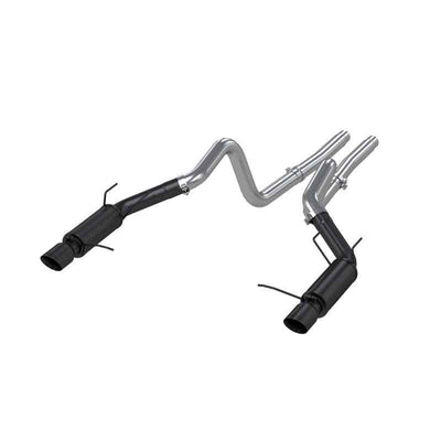 MBRP 11-14 Ford Mustang GT 5.0L 3in Cat Back Dual Split Rear Race Version 4in Tips - Black exhaust systems