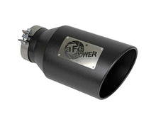 Load image into Gallery viewer, aFe Power Universal 5in Inlet 8in Outet MACH Force-XP Clamp-On Exhaust Tip - Black - DTX Performance