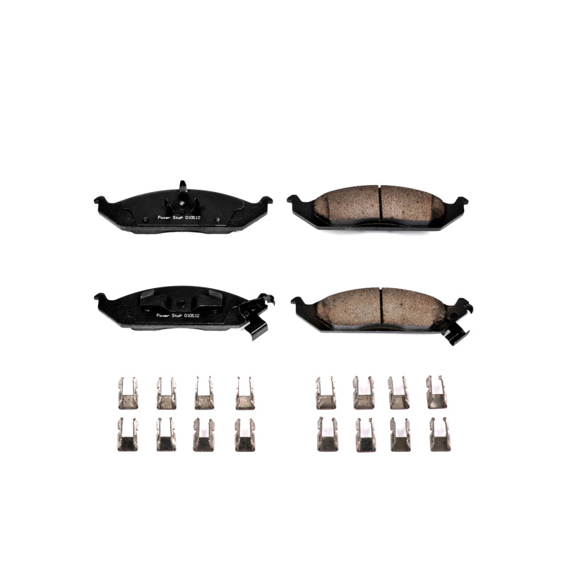 Power Stop 95-00 Chrysler Cirrus Front Z17 Evolution Ceramic Brake Pads w/Hardware - DTX Performance