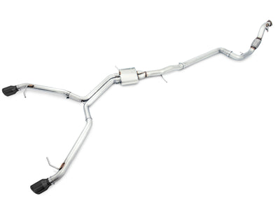 AWE Tuning Audi B9 A4 Track Edition Exhaust Dual Outlet - Diamond Black Tips (Includes DP), performance car parts by DTX Performance