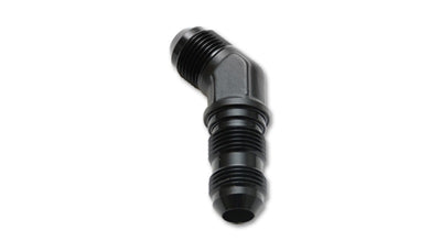 Vibrant -8AN Bulkhead Adapter 45 Degree Elbow Fitting - Anodized Black Only for high performance car parts and tuning upgrades
