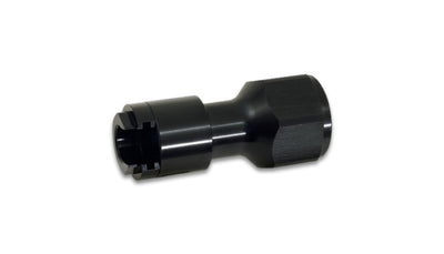 Vibrant Quick Disconnect EFI Adapter -8AN ORB x 3/8 (Push-On), lightweight 6061 aluminum, black anodized, enhance performance car tuning