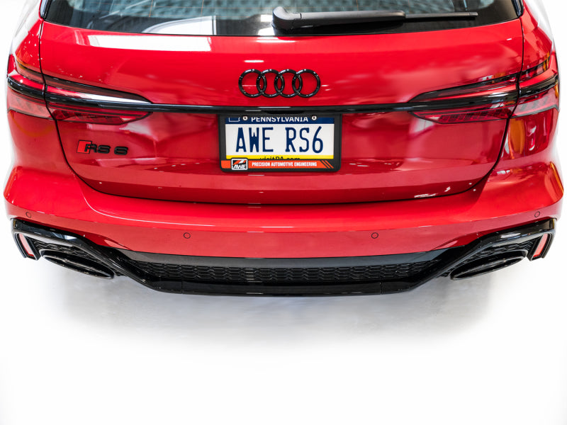 AWE Tuning 21-23 Audi C8 RS6/RS7 SwitchPath Cat-back Exhaust - Diamond Black Tips - DTX Performance