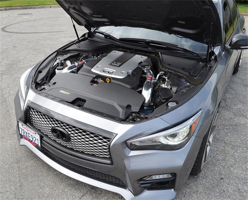 Injen 14 Infiniti Q50 3.7L V6 Black Dual Short Ram Intake w/ MR Techn and Heat Shields - DTX Performance