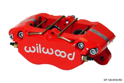 Wilwood Caliper-Dynapro 5.25in Mount - Red. High performance brake upgrade for cars. DTX Performance aftermarket parts.