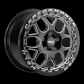 Weld S910 Solana Beadlock 18x12 / 5x4.5 BP / 7.73in BS +44mm ET Gloss Black Milled Wheel
