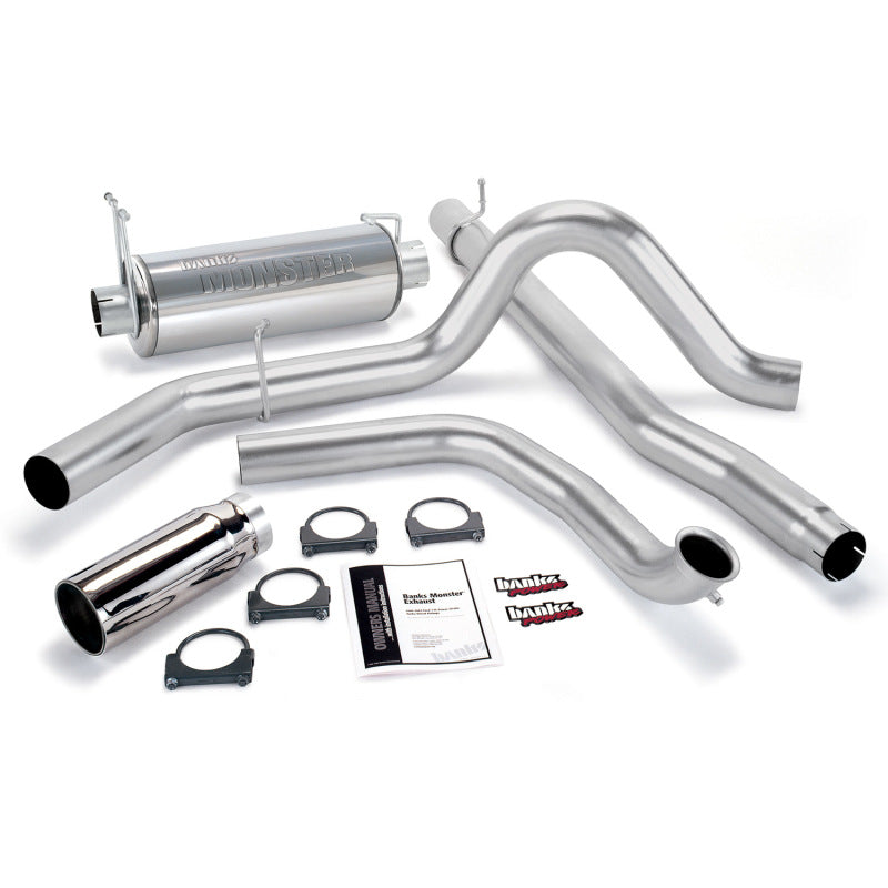 Banks Power 00-03 Ford 7.3L / Excursion Monster Exhaust System - SS Single Exhaust w/ Chrome Tip - DTX Performance