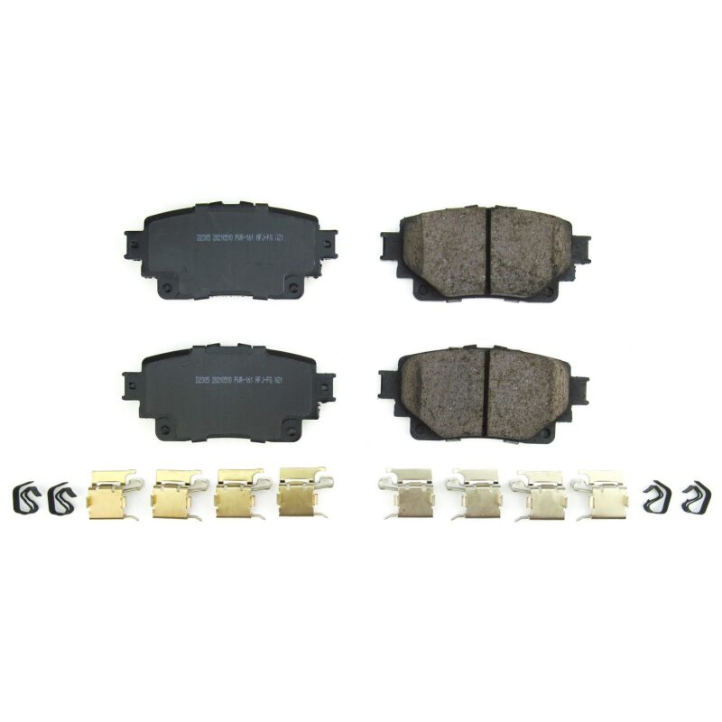 Power Stop 20-21 Toyota Highlander Rear Z17 Evo Ceramic Brake Pads w/Hardware - DTX Performance