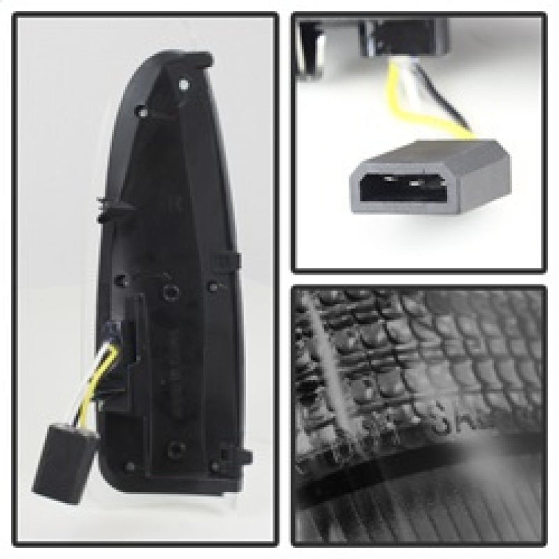 xTune Ford Superduty F250-F650 03-07 Amber LED Mirror Signal Lens - Smoke ACC-LED-FDSD99-MR-SM by DTX Performance