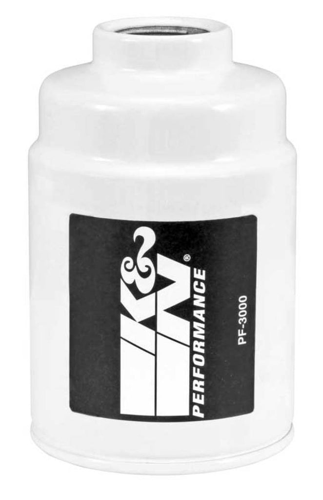 K&N Cellulose Media Fuel Filter 3.5in OD x 6.281in L for high performance car parts at DTX Performance, veteran-owned performance shop