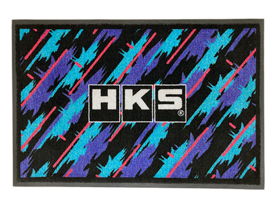 HKS Door Mat - Oil Color for performance car parts shop, featuring vibrant design for high performance auto parts enthusiasts.