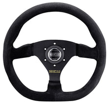 Load image into Gallery viewer, Sparco Steering Wheel L360 Ring Suede Black for performance car parts at DTX Performance. Ideal for racing and tuning upgrades.