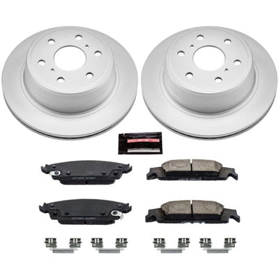 Power Stop 15-19 Cadillac Escalade Rear Z17 Evolution Geomet Coated Brake Kit - High performance brakes and rotors for upgrades