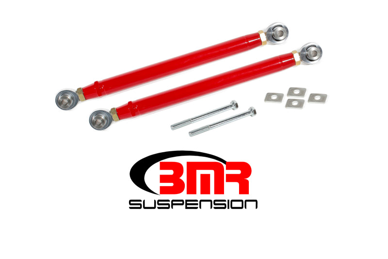 BMR 16-17 6th Gen Camaro Rear Double Adj. Rod Ends Toe Rods - Red - DTX Performance