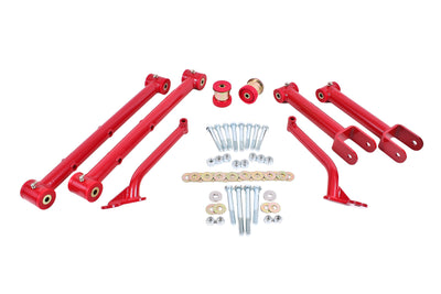 BMR 78-87 G-Body Rear Suspension Kit - Red from DTX Performance, featuring performance car parts for racing.