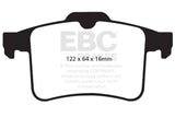 EBC 10-15 Jaguar XF 5.0 Supercharged (470) Yellowstuff Rear Brake Pads