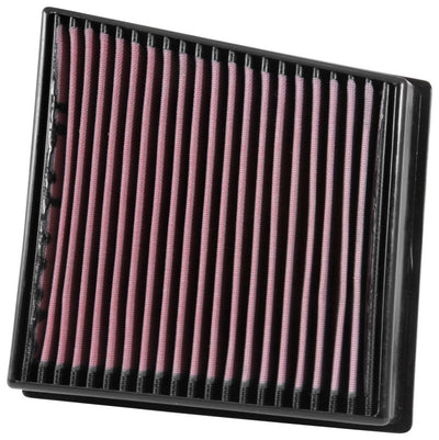 K&N 2017 Chevrolet Silverado 2500HD V8-6.6L DSL Replacement Drop In Air Filter - performance car parts by DTX Performance