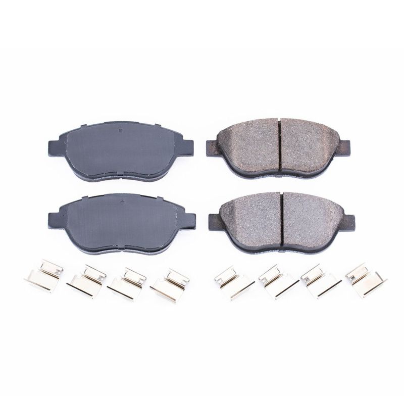 Power Stop 12-18 Fiat 500 Front Z17 Evolution Ceramic Brake Pads w/Hardware - DTX Performance