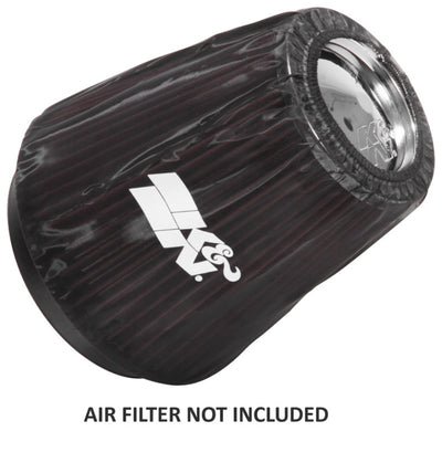 K&N Black Drycharger Round Tapered Custom Air Filter Wrap from DTX Performance for engine performance parts and upgrades.