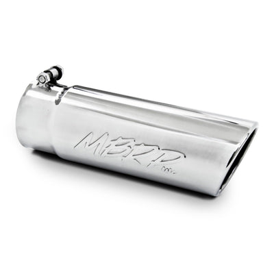 MBRP Universal Tip 4in O.D. Angled Rolled End 3 inlet 10 length, perfect for performance car parts enthusiasts at DTX Performance.