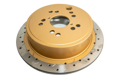 DBA 12+ Subaru/Scion BRZ/FR-S (AU Spec) 10 Lug Slot Rear Drilled & Slotted 4000 Series Rotor for performance car upgrades