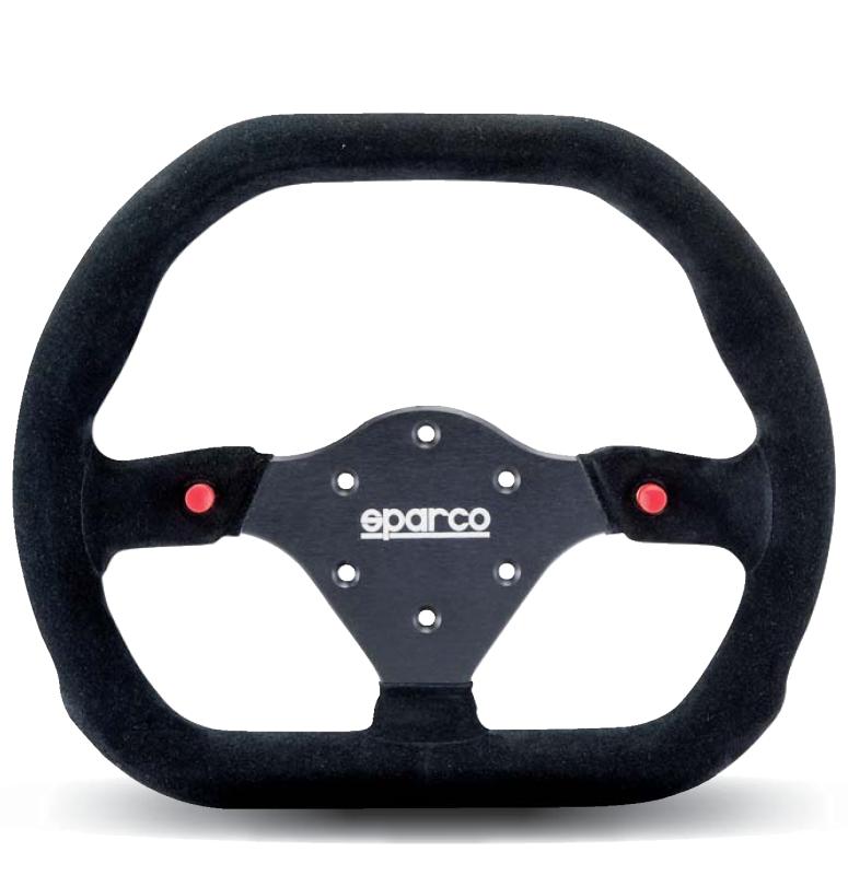 Sparco Steering Wheel 310X260 Suede Black for performance car tuning at DTX Performance. Shop high performance auto parts online.