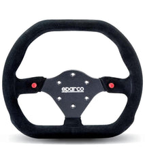 Load image into Gallery viewer, Sparco Steering Wheel 310X260 Suede Black for performance car tuning at DTX Performance. Shop high performance auto parts online.