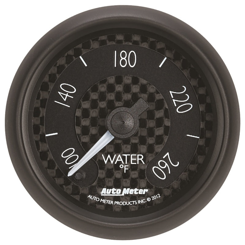 Autometer GT Series 52mm Full Sweep Electronic 100-260 Deg F Water Temperature Gauge for performance car tuning at DTX Performance
