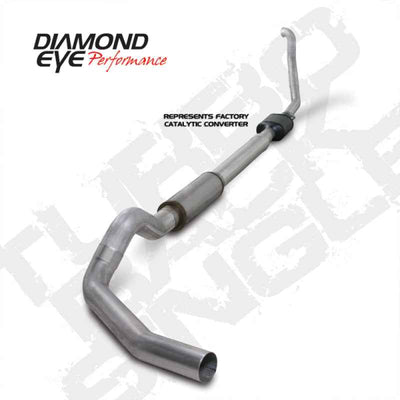 Diamond Eye KIT 5in TB SGL AL: 94-97 FORD 7.3L exhaust system for performance upgrades