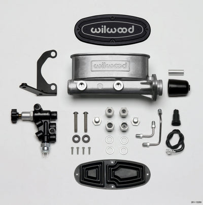 Wilwood HV Tandem M/C Kit w L/H Bracket & Prop Valve - 1in Bore product image, performance car parts, DTX Performance, brake upgrades