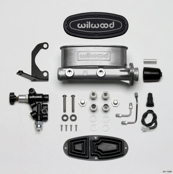 Wilwood HV Tandem M/C Kit w L/H Bracket & Prop Valve - 1in Bore product image, performance car parts, DTX Performance, brake upgrades