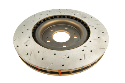 DBA 08+ EVO X Front Drilled & Slotted 4000 Series Rotor for performance car parts by DTX Performance.
