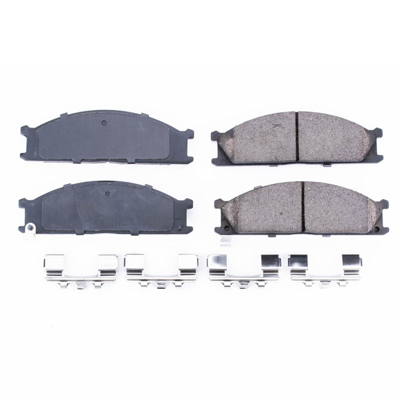 Power Stop 86-94 Nissan D21 Front Z17 Evolution Ceramic Brake Pads w/Hardware - DTX Performance