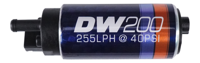 DeatschWerks 255 LPH DW200 Series In-Tank Fuel Pump for car engine upgrades in high performance auto parts by DTX Performance.