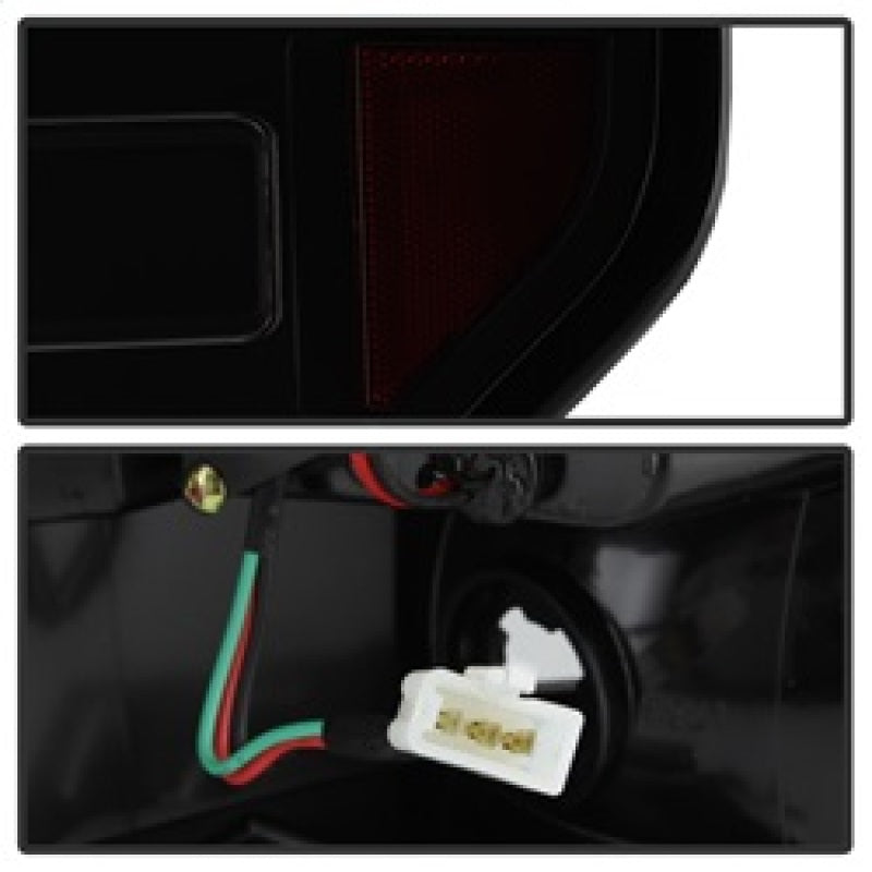 Spyder 09-14 Ford F150 V2 Light Bar LED Tail Lights - Blk Smoke