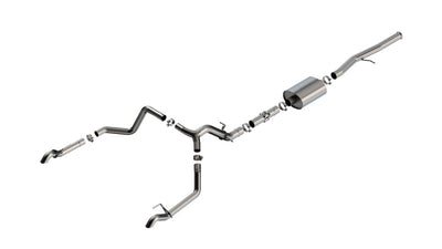 Borla 22-23 Chevrolet Silverado 1500 ZR2 & AT4X 6.2L CC SB 147.5in WB ATAK Cat-Back exhaust system for performance upgrade