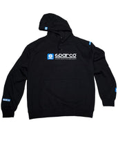 Load image into Gallery viewer, Sparco Sweatshirt Hooded WWW Blk Med with performance car parts design.