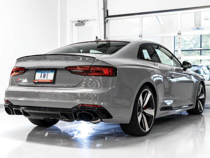 AWE Tuning Audi B9 RS5 Touring Edition Exhaust - w/ Diamond Black RS Tips - DTX Performance