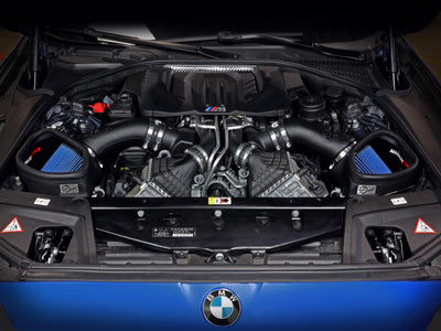 aFe POWER Magnum FORCE Stage-2 Pro 5R Cold Air Intake System on BMW M5 F10 engine - performance car parts by DTX Performance