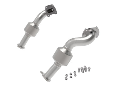 aFe Twisted Steel Down Pipe 409SS w/ Cat