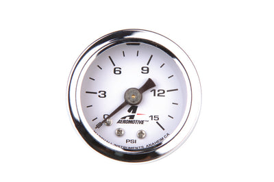 Aeromotive 0-15 PSI Fuel Pressure Gauge for high performance tuning by DTX Performance.