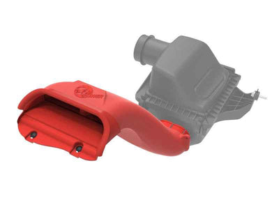 aFe Rapid Induction Dynamic Air Scoop 2021+ Ford F-150V6/V8 - Red | Performance car parts by DTX Performance