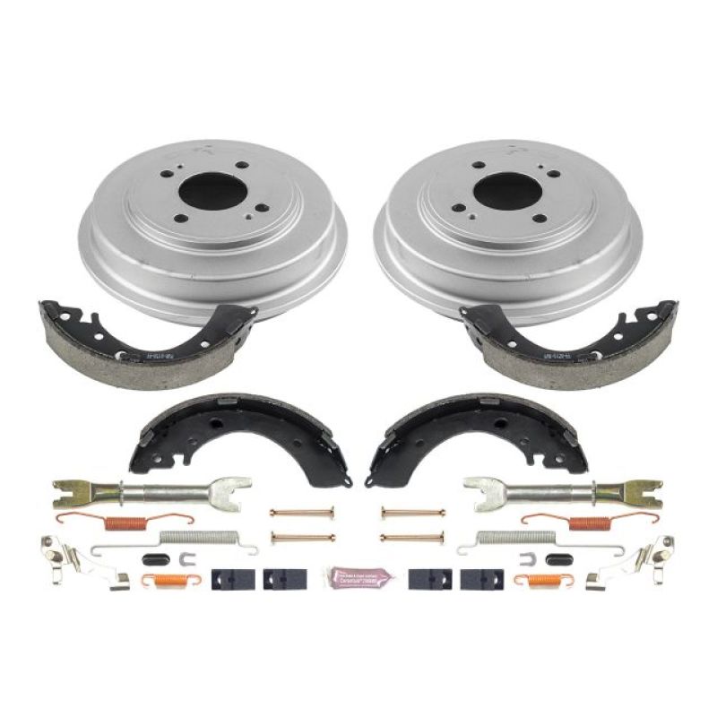 Power Stop 2001 Honda Civic Coupe Rear Autospecialty Drum Kit for high performance braking upgrades from DTX Performance.