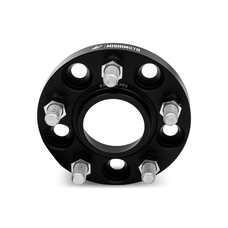 Mishimoto Mishimoto Wheel Spacers 5x114.3 64.1 CB M14x1.5 15mm BK - DTX Performance