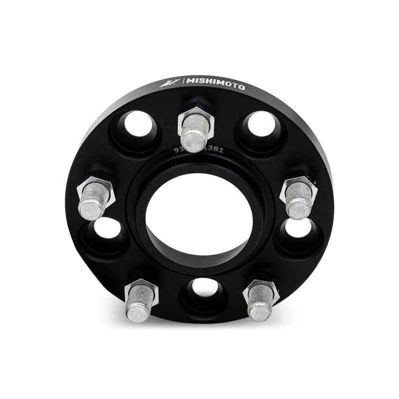 Mishimoto Mishimoto Wheel Spacers 5x114.3 64.1 CB M14x1.5 15mm BK for performance car parts by DTX Performance.