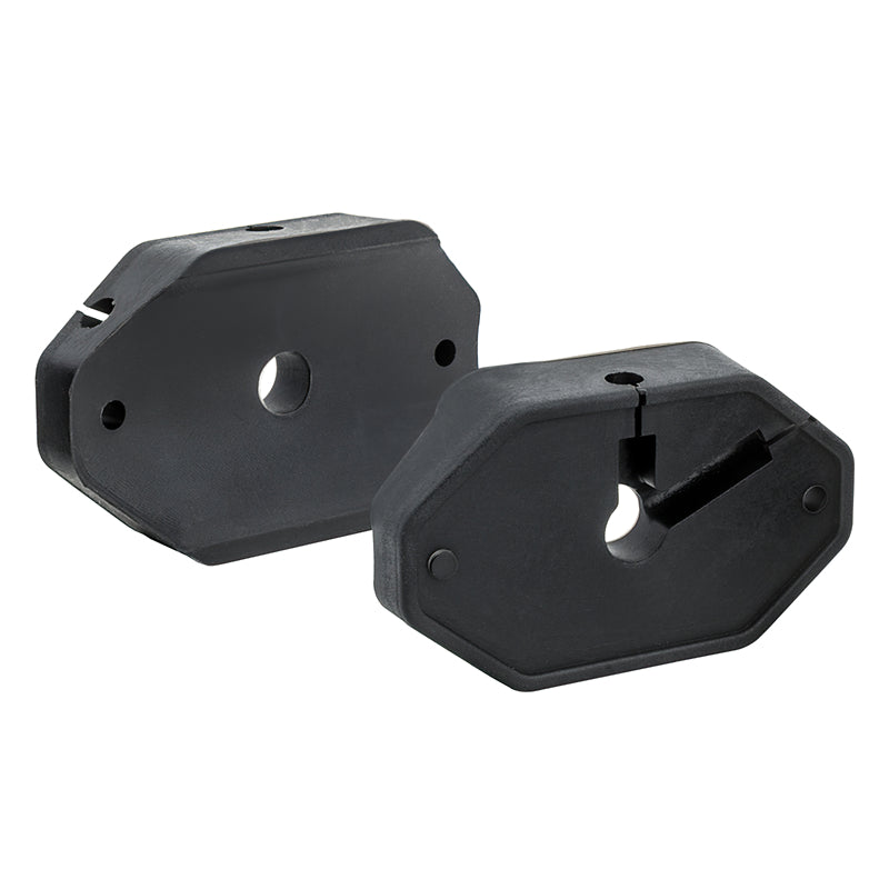 Durable automotive mounts for suspension enhancement and reinforcement.