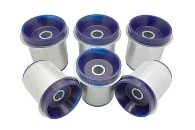 SuperPro 1986 Toyota Supra Base Rear Subframe Mount Bushing Kit with performance upgrades by DTX Performance